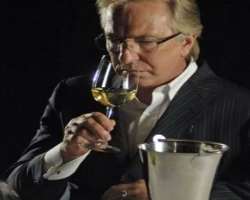 Alan Rickman consuming alcohol